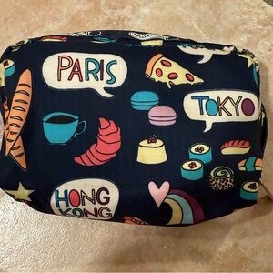 LeSportsac Travel Theme Colorful Makeup Pouch